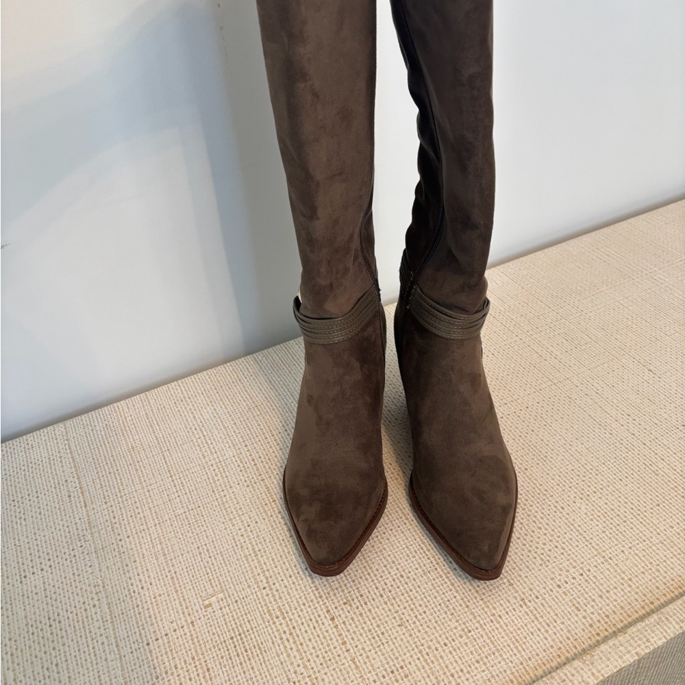 Universal Thread Rio Whip Stitch Tall Western Boots with Memory Foam Insole - Picture 3 of 7